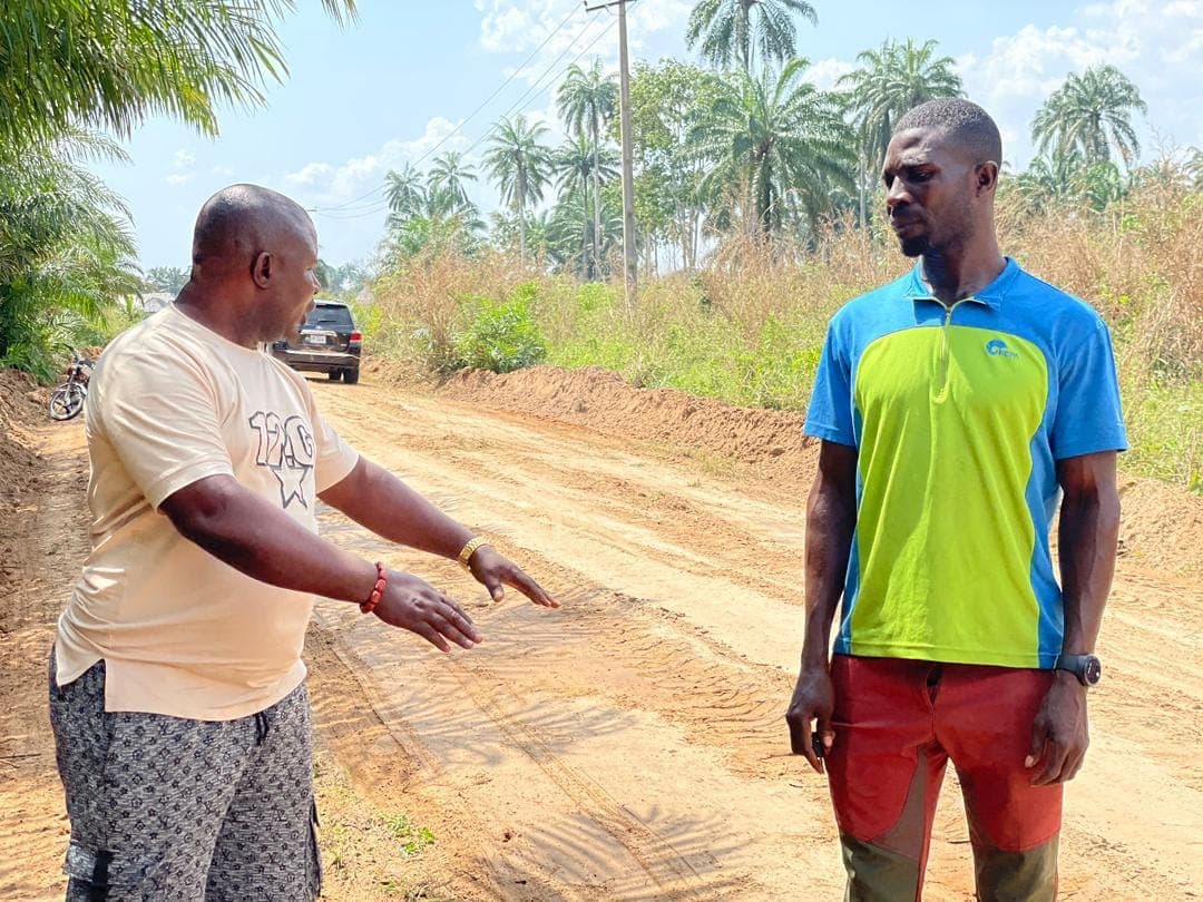Grading of Earth Road Across Communities