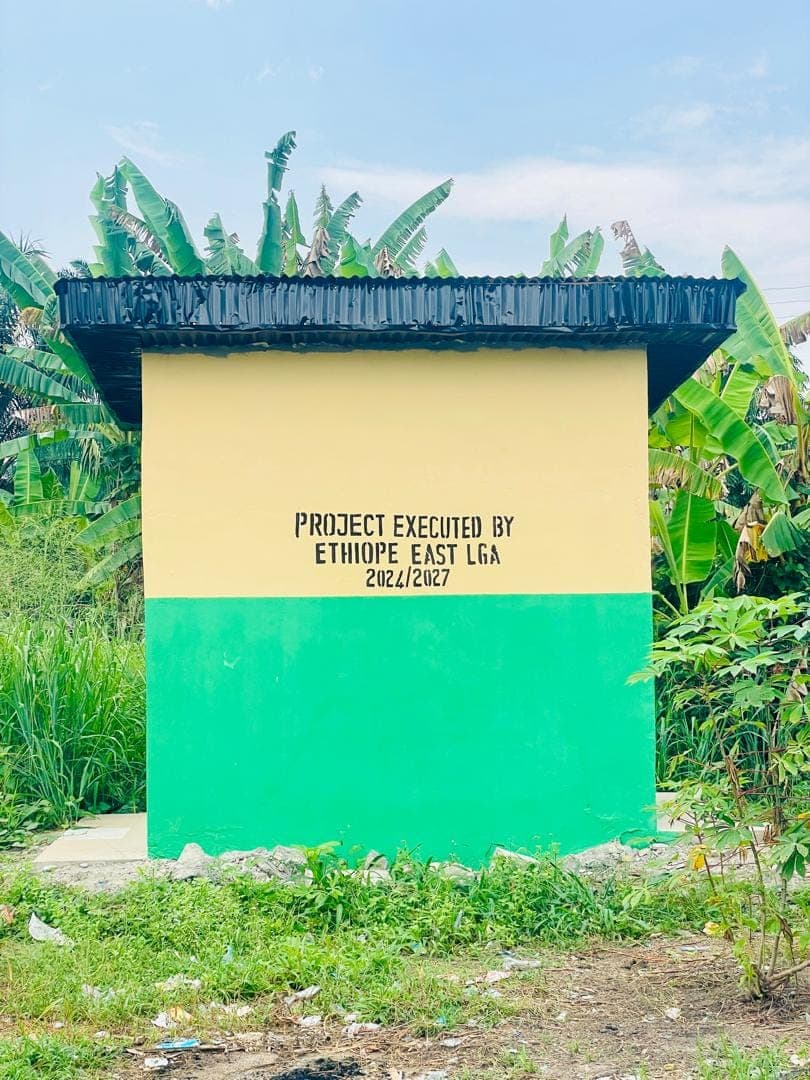 Provision of Water System Toilet Facility at Agbon Primary School
